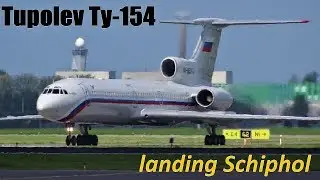 RARE Tupolev TU-154 landing SCHIPHOL RA-85042