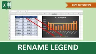 How To Rename A Legend In An Excel Chart | Beginner Tutorial