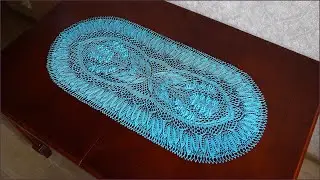 Knitting doily oval. Part 8.