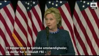 Clinton til FBI: Frigiv alle detaljer om nye emails