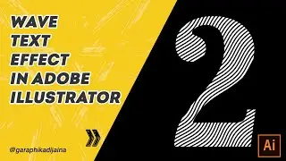 How to Create Wave Text Effect in Adobe Illustrator | Make with Mesh & Transform | Graphic design