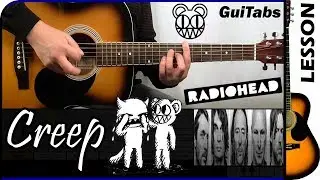 How to play CREEP 😵 - Radiohead / GUITAR Lesson 🎸 / GuiTabs N°143