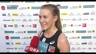 ORF: Interview nach dem Silvesterlauf in Peuerbach 2022 mit Julia Mayer