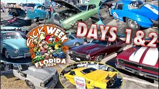 SICK WEEK 2024 DAYS 1 AND 2! Orlando and Bradenton Fl. Novas, 55 Chevies, Mustangs, Javelins,