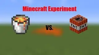 Lava vs. TNT (Experiment) [Minecraft Gameplay #8]