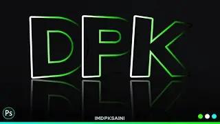 Reflection Text Effect In Photoshop | Photoshop Tutorial
