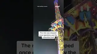 Girl, 9, realizes her safety buckle isn't latched on fair ride 