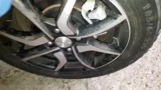 Гул заднего колеса. может у  кого было? Колодка трет об диск в одном месте