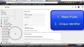 WordPress Step 1 Google Calendar