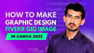 How to make graphic design Fiverr gig thumbnail | Fiverr gig image size 2023 in canva
