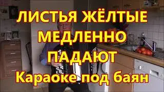 ЛИСТЬЯ ЖЁЛТЫЕ МЕДЛЕННО ПАДАЮТ-КАРАОКЕ ПОД БАЯН - Проснись и пой  !!!