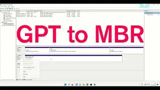 Change Hard Drive Partition table scheme From GPT to MBR  | Convert GPT to MBR |
