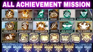 How to Complete all achievement mission in Free fire || Free fire All achievement mission complete