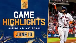 Nationals vs. Astros Game Highlights (6/13/23) | MLB Highlights
