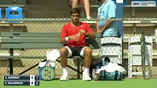 Adrian Andreev l. Alexis Galarneau 1-6, 1-4, Ret. Little Rock Challenger (QR1) 30.05.2021.