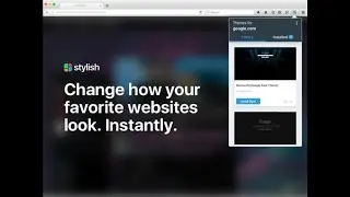Add stylish theme in your youtube page? Customize youtube