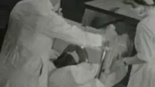 Iron Lung Demonstration, 1930s, silent