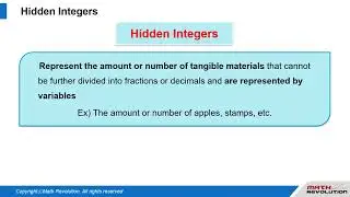 V5. Hidden Integers
