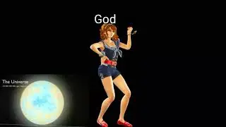 Universe size comparison meme (dance central)