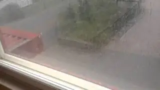 Hail storm in finland