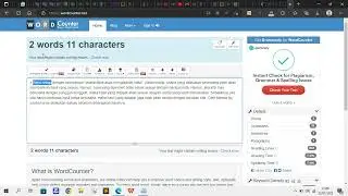 Count the characters in a sentence | wordcounter