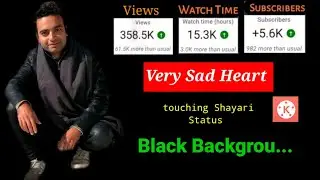#Technicalbutt Vry Sad Heart touching ShayariStatus Sad Status Black Backgrou...