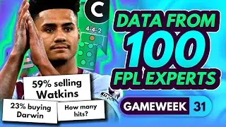 FPL GW31 EXPERT TRANSFER TRENDS & BEST CAPTAINS? - 100 Experts Share Gameweek 31 Plans | FPL 2023-24