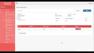 Items Received: Adding Invoices