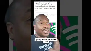 Spotify raising their rates again. What do y'all think? #streamingnews #music