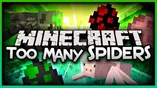 MineCraft - TAMEABLE PET SPIDERS and MORE! (Too Many Spiders Mod Showcase)