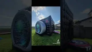 Disco Dome Bouncy Castle - Disco Dome Cube  #airmaxinflatables  #airmaxevents