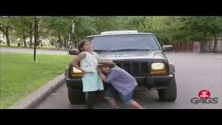 Hidden camera prank, pregnant little girl, very FUNNY