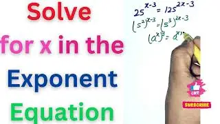 A Nice Olympiad Exponential Problem | How to solve for x in the Exponent Equation 