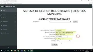 ASP.NET  SISTEMA GESTIÓN DE BIBLIOTECA