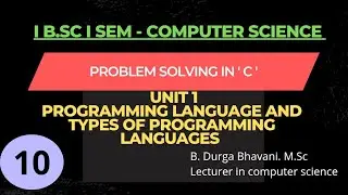 programming Languages and Types of Programming Languages
