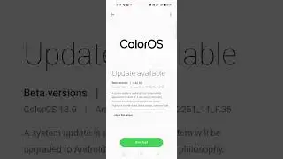 oppo Reno 6 5G Color Os 13 Android 13 Beta Update Received