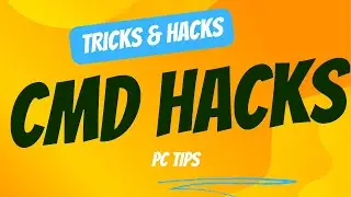 cmd tricks and hacks | Pc tips in cmd