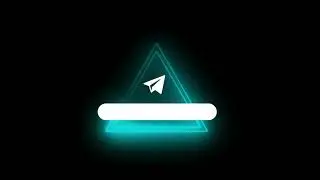 Telegram Neon Logo | Telegram Neon Logo Black Screen | Neon Telegram Logo No Copyright