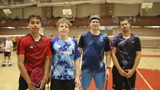 Badminton JySS Elokuun Kansalliset MD A Puhakka-Pitkänen vs Seppänen-Sirviö Badminton Match