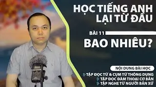 Học tiếng Anh từ đầu - Bài 11: Bao nhiêu?