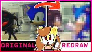 Original VS Redraw (My Favorite moment from Shadow The Hedgehog) +GAOMON  M1230 Pen Tablet Review!