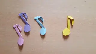 Music Note | How To Make An Origami Paper Music Note | Paper Craft | DIY Music Note
