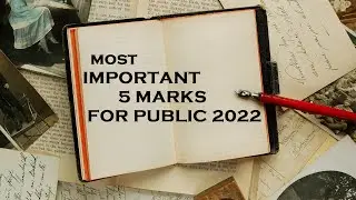12th EXPECTED 5 MARKS FOR PUBLIC 2022