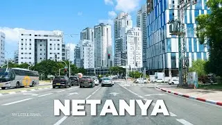 NETANYA 🇮🇱 Driving in Israel’s Coastal Gem 2025