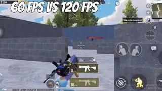 60 FPS VS 120 FPS PUBG MOBILE‼️