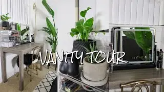 Vanity Tour, Upgraded Makeup Mirror, My Minimal-ish Makeup Collection | VLOG