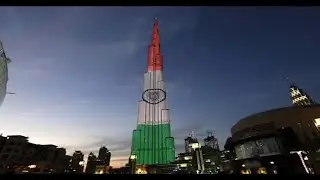 Different Flags on Burj Khalifa.. Dubai Icon Tower🙉🙉😄
