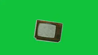 Old Vintage TV Animation | Retro Television Clip | Green Screen