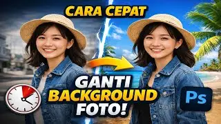 🔴Cara cepat mengganti background di photoshop 2020