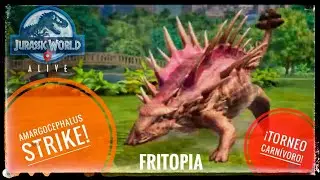 ¡ASALTO DE AMARGOCEPHALUS & Torneo de Habilidades Carnívoras!  Jurassic World Alive [Fritopia Go]